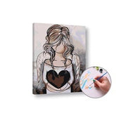 Maľovanie podľa čísel ANJEL – nízka náročnosť | rôzne rozmery a možnosť rámovania